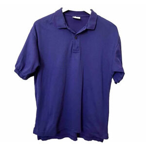 Vintage L.L.  Bean Made in USA Purple Polo Shirt Mens M Made in USA